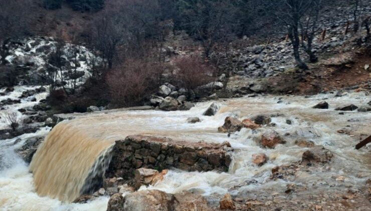 Konya’da Aygırdibi kaynağı erken coştu
