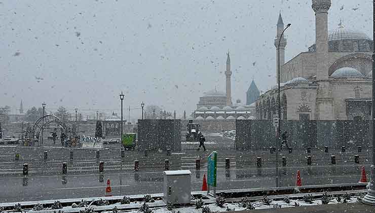 Konya’da kar sürprizi