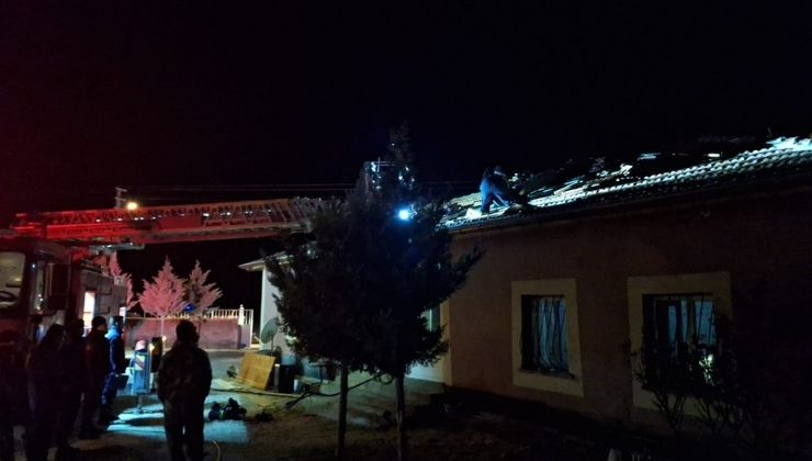 Konya’da müstakil evde çıkan yangın söndürüldü