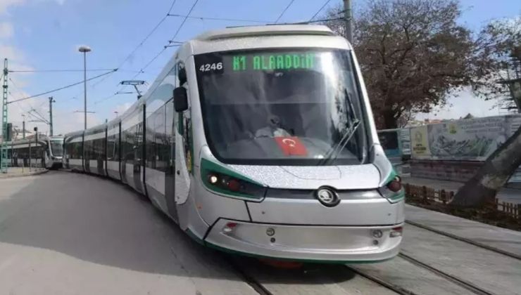 Konya’da tramvay seferlerinde geçici düzenleme
