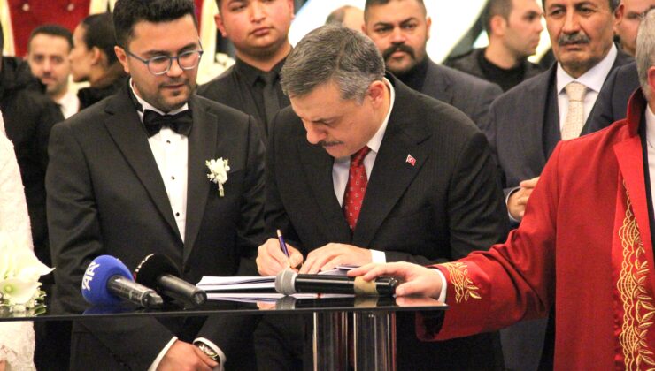 Konyalı Bakan, Çorum’da nikah şahidi oldu