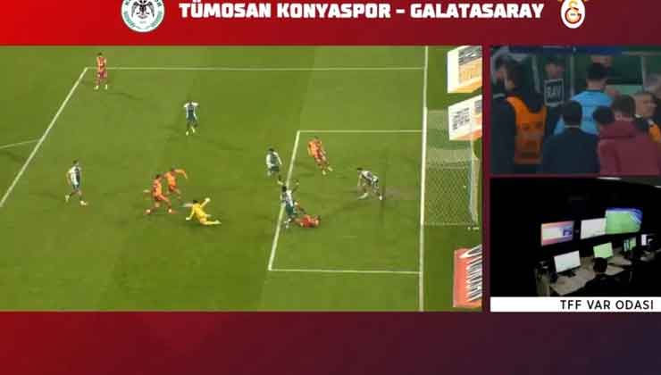 Konyaspor-Galatasaray maçının VAR kayıtları açıklandı