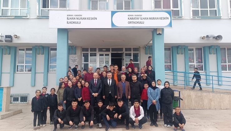 Murat Yiğit, Karatay ilçesinde okul ziyaretinde bulundu