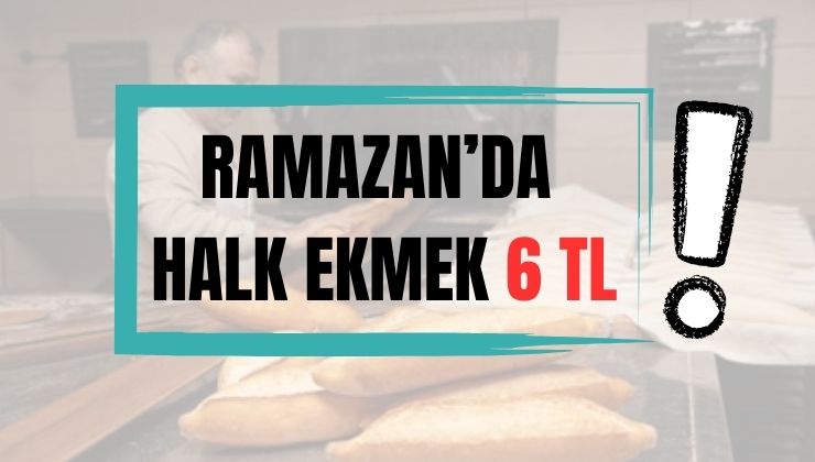 Ramazan boyunca Konya’nın bu ilçesinde ekmek 6 Lira!