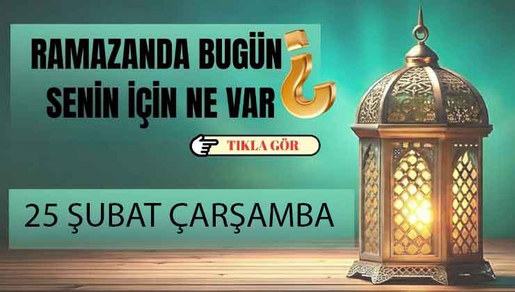 Ramazanın 7. gününe özel hazırlanan manevi iftariyelikler