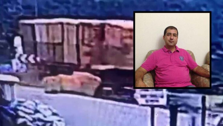 Saman balyalarının altında kalan kişinin ölüm anı kamerada