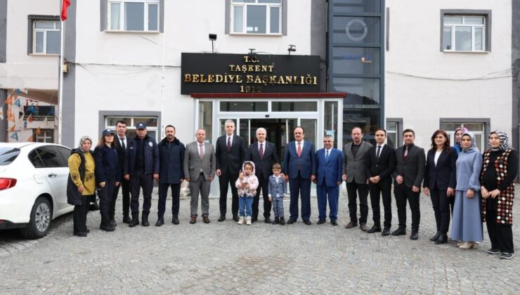 Vali Akın Taşkent’te çalışmaları yerinde inceledi