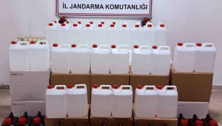 Antalya’da 500 litre kaçak etil alkol ele geçirildi