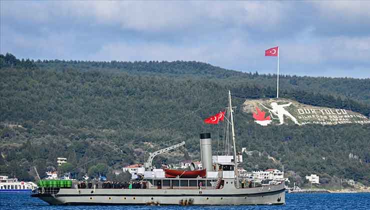 Çanakkale Deniz Zaferi’nin mimarlarından “Nusret Mayın Gemisi” 111 yıl sonra aynı rotada