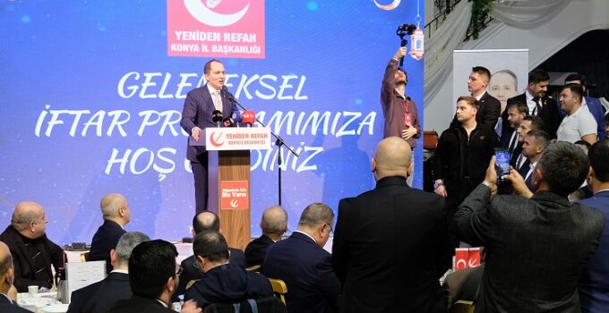 Fatih Erbakan, Konya’da iftar programında başsağlığı diledi