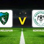 Kocaelispor – Konyaspor maç özeti