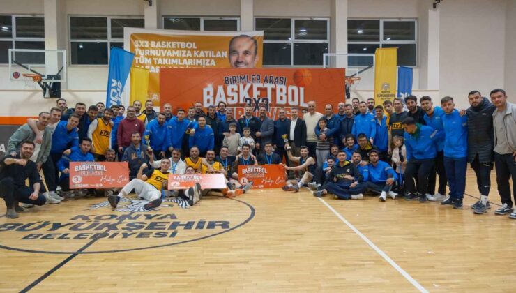 Konya Büyükşehir “Birimler Arası 3×3 Basketbol Turnuvası” düzenledi