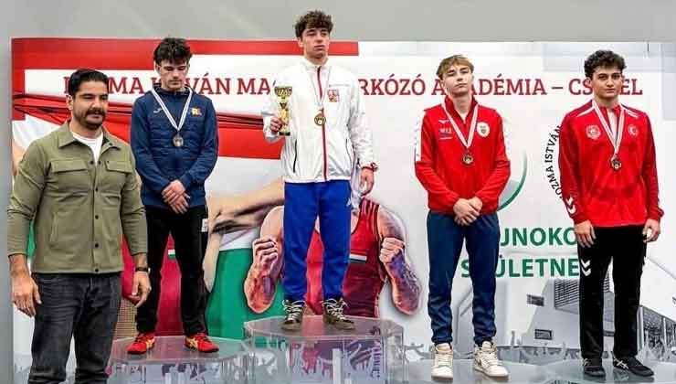 Konya Büyükşehirli Denizhan, Budapeşte’de üçüncü oldu