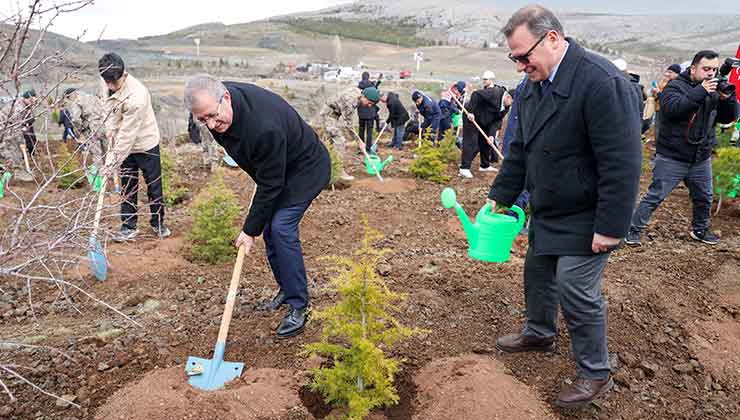 Konya’da 10 bin fidan toprakla buluşturuldu