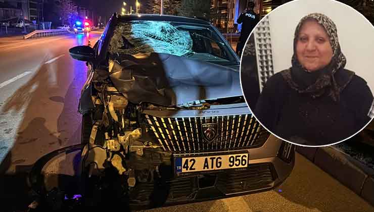 Konya’da aracın çarptığı kadın hayatını kaybetti