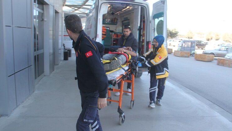 Konya’da inşaattan düşen işçi yaralandı