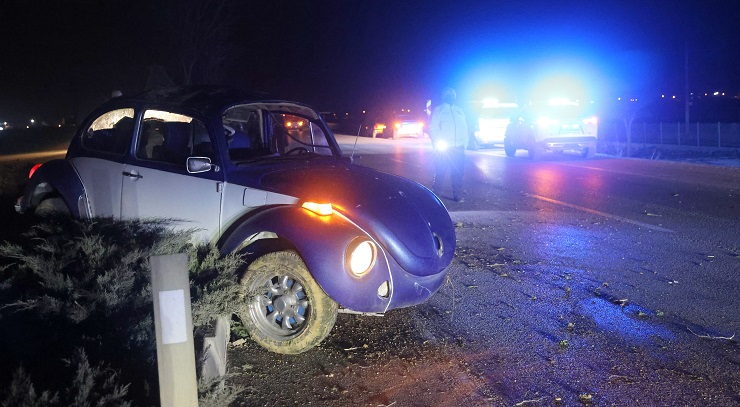 Konya’da kontrolden çıkan otomobil takla attı: 3 yaralı