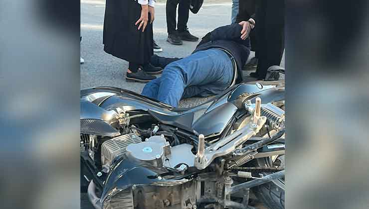 Konya’da otomobil ile motosiklet çarpıştı: 1 yaralı