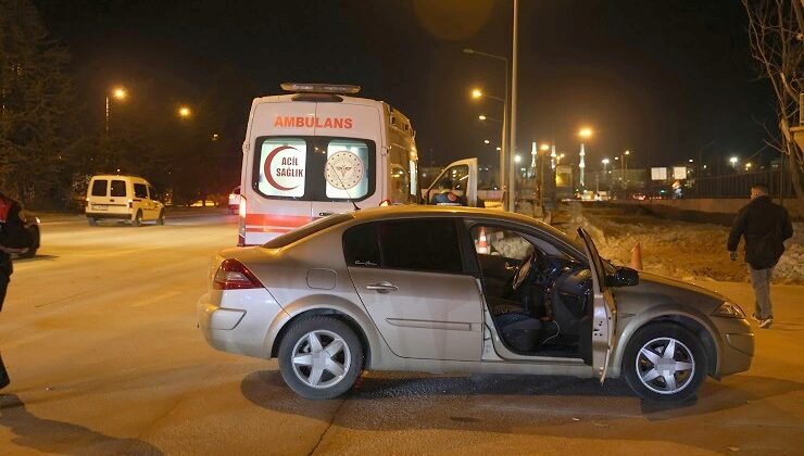 Konya’da otomobilin çarptığı yaya yaralandı
