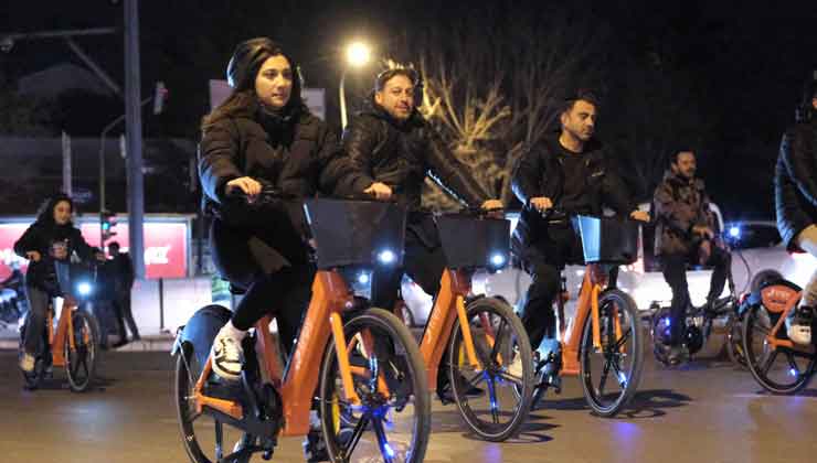 Konya’da pedallar sağlık için döndü
