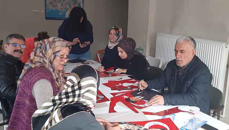 Konya’da şehitlerin hatırası için anlamlı çalışma