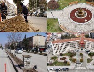 Konya’nın bu ilçesinde refüjlere hem güzellik hem tasarruf