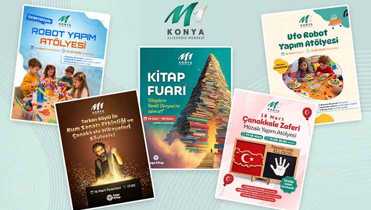 M1 Konya AVM, mart ayında kültür, sanat ve eğlenceyi bir arada sunacak