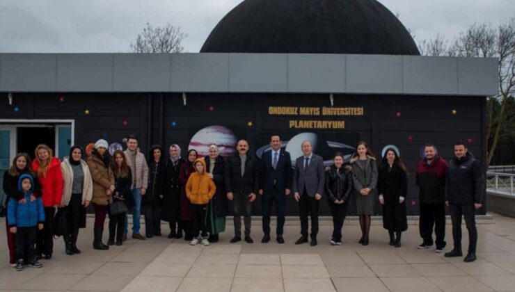 OMÜ Planetaryum’da personele uzay yolculuğu yaşatan sunum