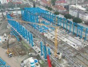 Sakarya’daki Türkiye’nin ilk hızlı tren fabrikasının yapımında yüzde 55 ilerleme sağlandı