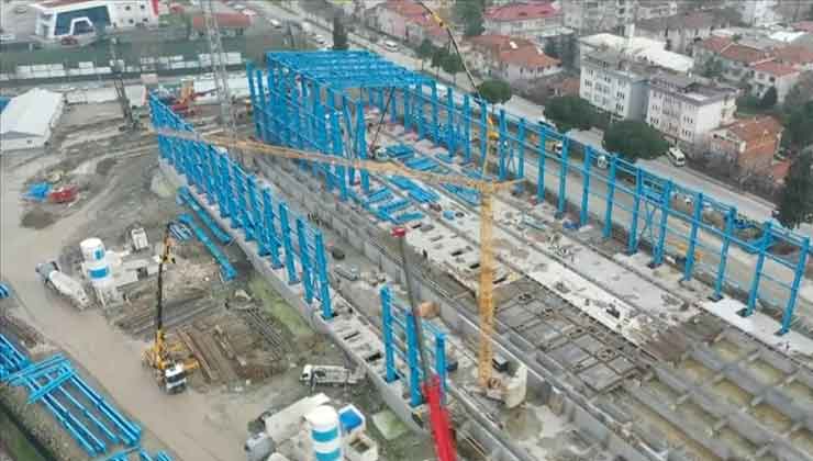 Sakarya’daki Türkiye’nin ilk hızlı tren fabrikasının yapımında yüzde 55 ilerleme sağlandı