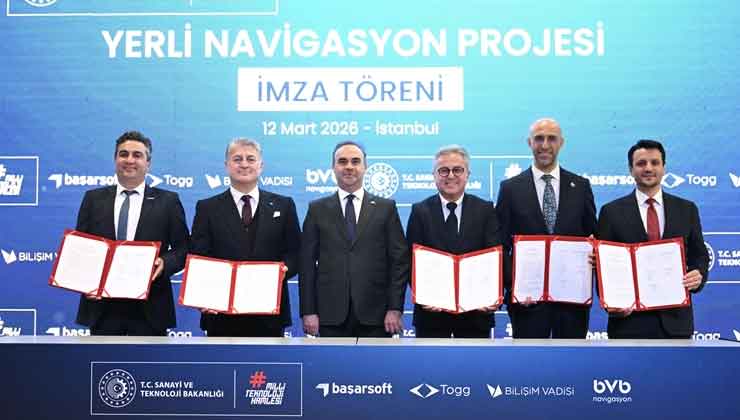 Türkiye’nin ilk yerli navigasyon sisteminde imzalar atıldı
